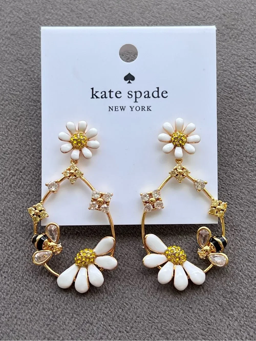 Kate Spade Dazzling Daisies Statement Hoops